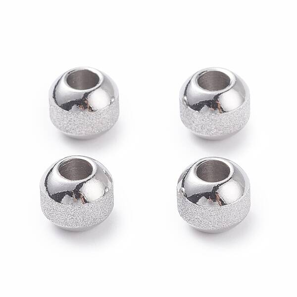 Non-Tarnish Textured 304 Stainless Steel Beads