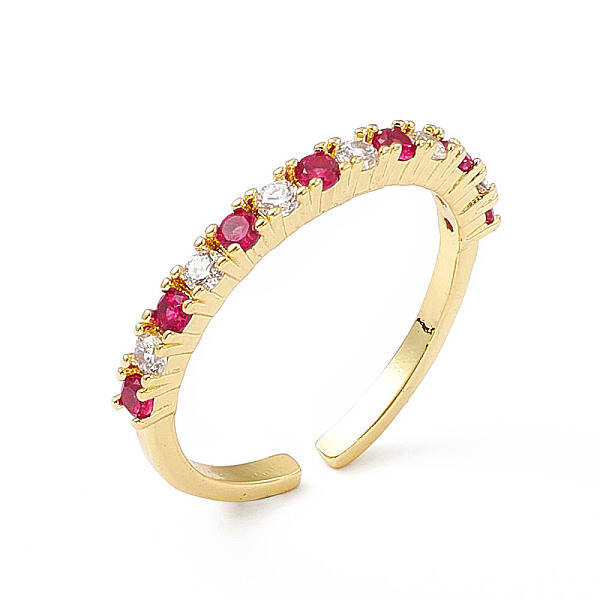Cubic Zirconia Open Cuff Ring