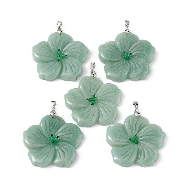 Natural Green Aventurine Big Pendants