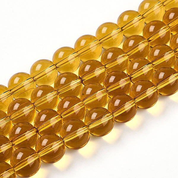 Transparent Glass Beads Strands