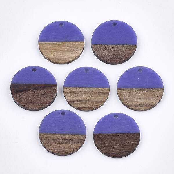 Resin & Walnut Wood Pendants
