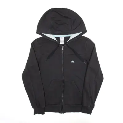 ADIDAS Climalite Hoodie Grey Full Zip Womens XS