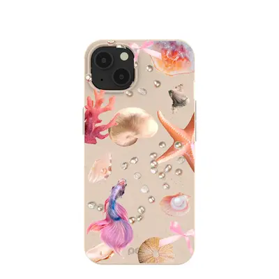 Seashell Aqua Dreams iPhone 13 Case