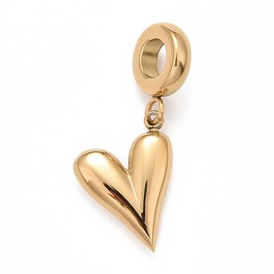 304 Stainless Steel European Dangle Charms