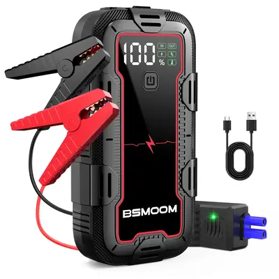 Car Portable Starting Battery 4000A Emergency Power Supply, (up to 9.0L Gas or 8.0L Diesel Engine) Engine, Smart Fast Chargin...