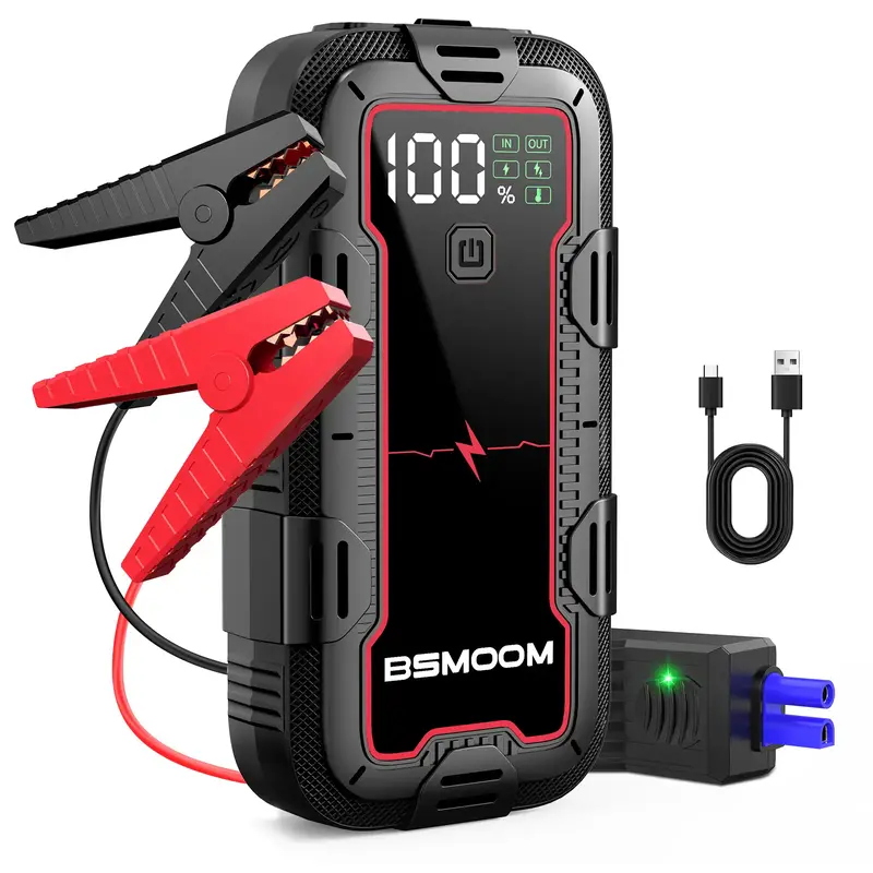 Car Portable Starting Battery 4000A Emergency Power Supply, (up to 9.0L Gas or 8.0L Diesel Engine) Engine, Smart Fast Chargin...