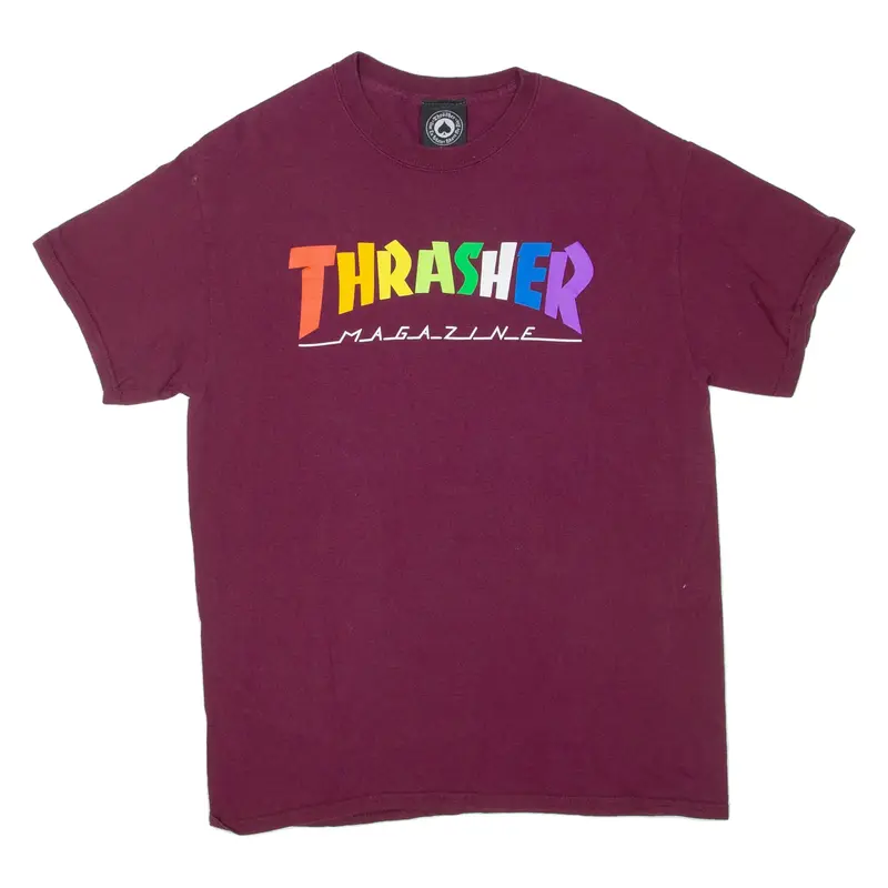 THRASHER Mens T-Shirt Purple M