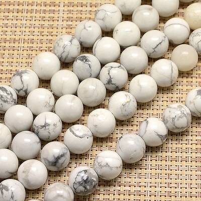 Natural Howlite Beads Strands