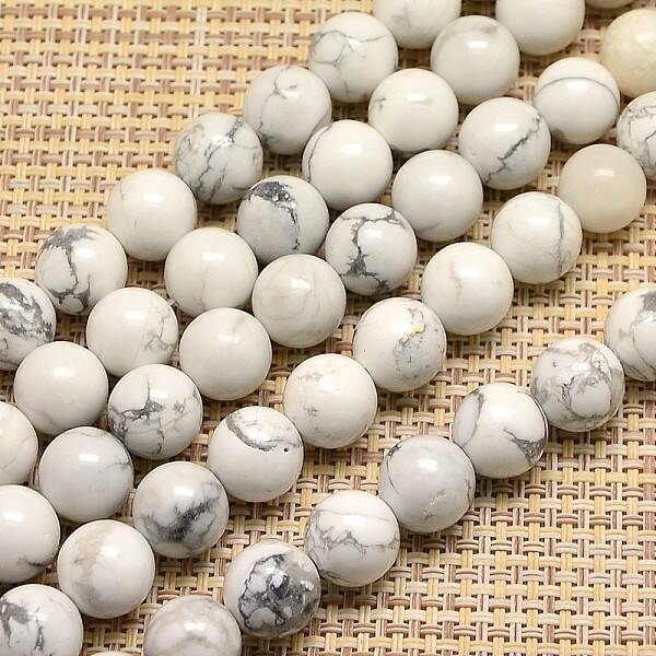 Natural Howlite Beads Strands