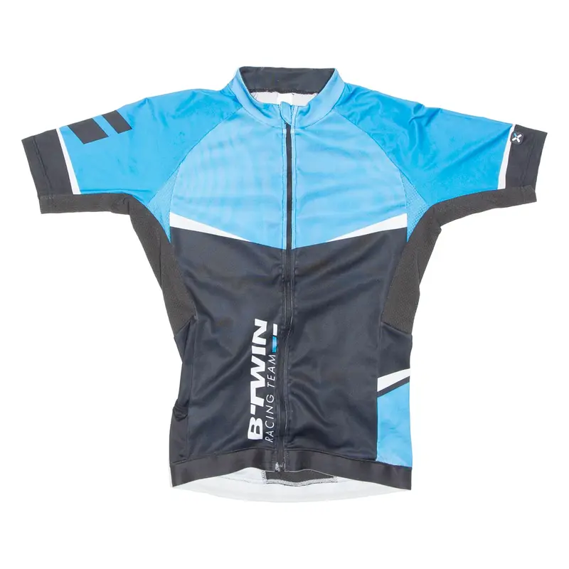 Cycling Mens Jersey Blue Full Zip S