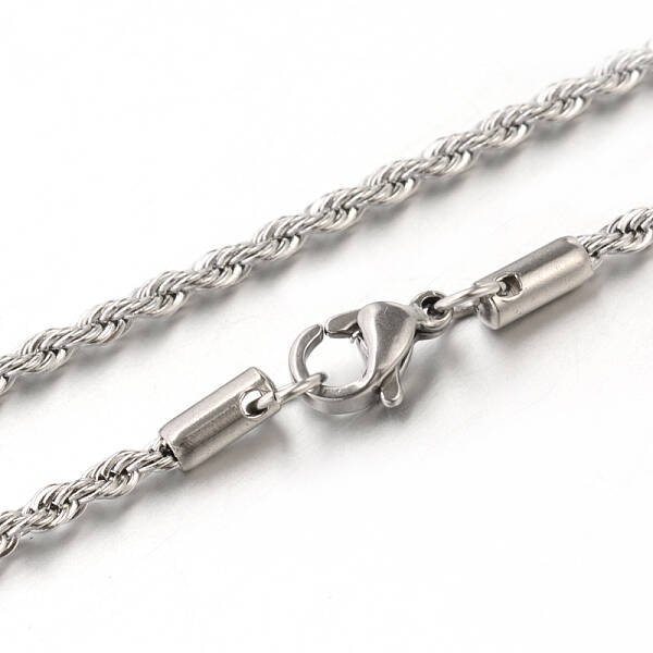 Tarnish Resistant 304 Stainless Steel Rope Chain Necklaces