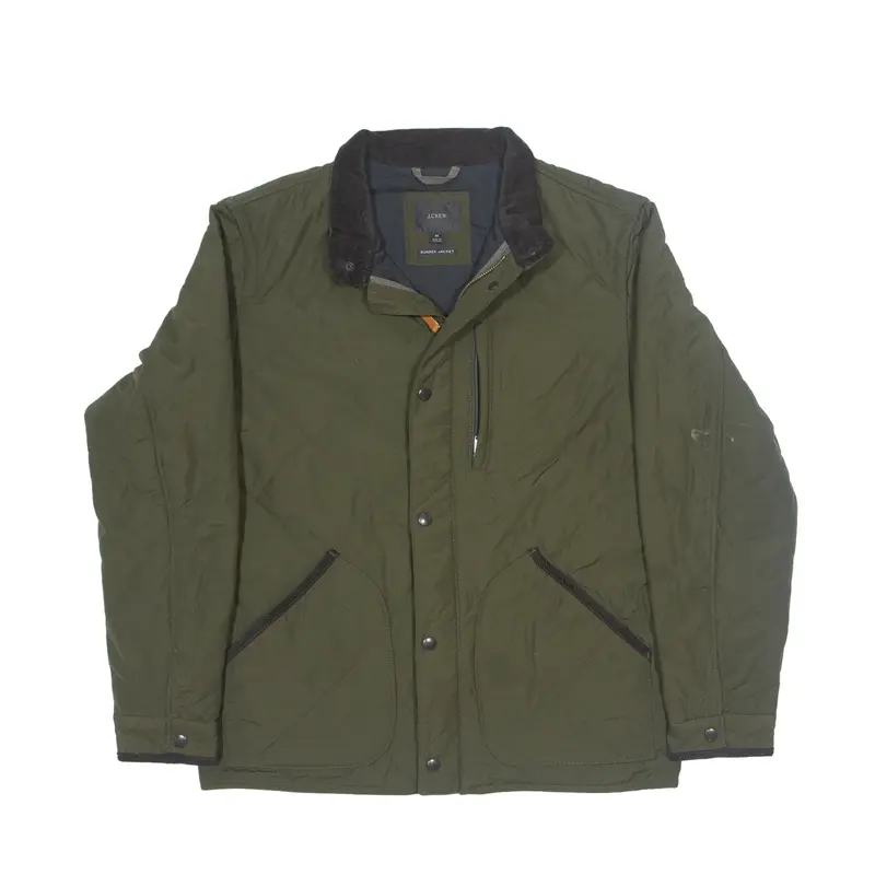 J CREW Sussex Jacket Insulated Quilted Jacket Green Mens M