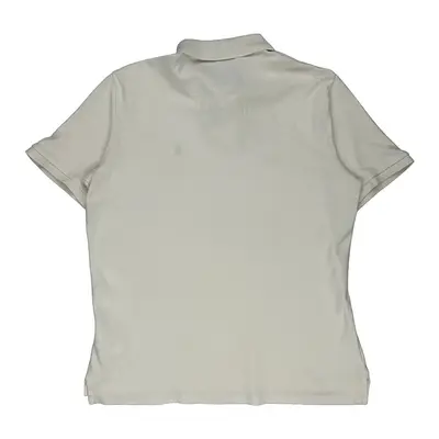 Polo By Ralph Lauren Polo Shirt - Medium White Cotton