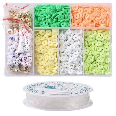 DIY Saint Patrick's Day Polymer Clay Beads Bracelet Making kit