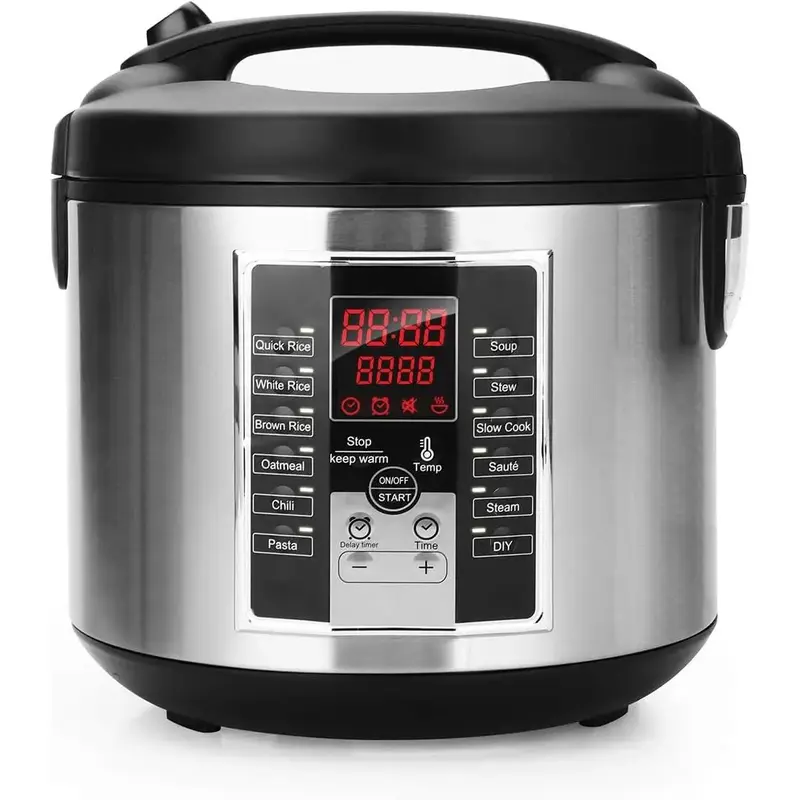 JJC888 Rice Cooker, Slow Cooker, Steamer, Stewpot, Sauté All in One (12 Digital Cooking Programs) Multi Cooker (5.2Qt ) Larg...