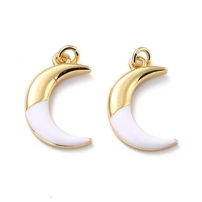 Eco-friendly Brass Enamel Pendants
