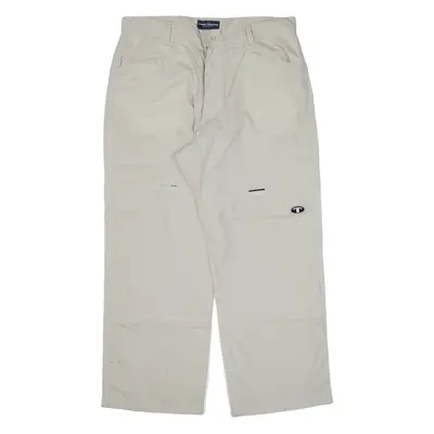 TOM TAILOR Mens Trousers Grey Loose Straight W36 L27