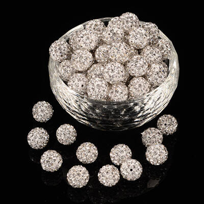 Pave Disco Ball Beads