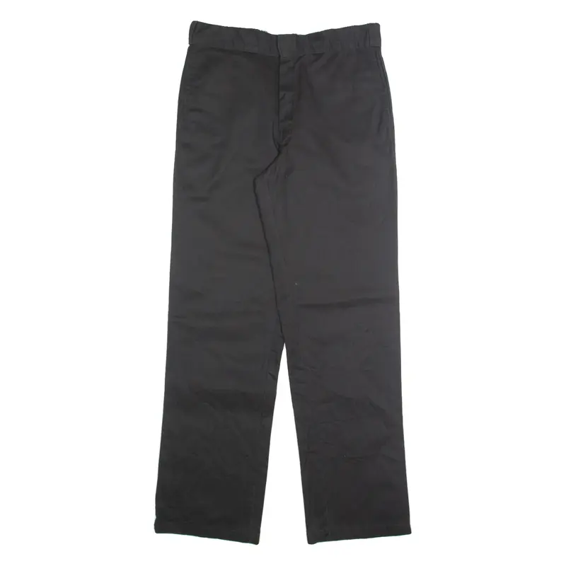 DICKIES Chino Mens Trousers Black Regular Straight W32 L31