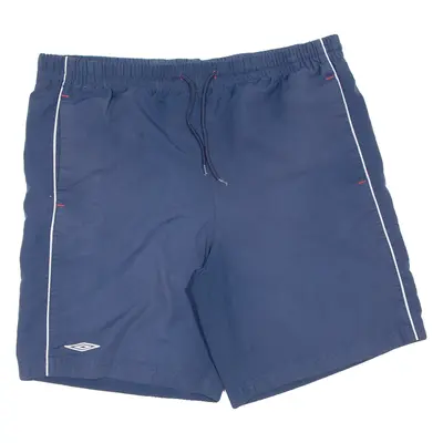 UMBRO Mens Sports Shorts Blue L W38