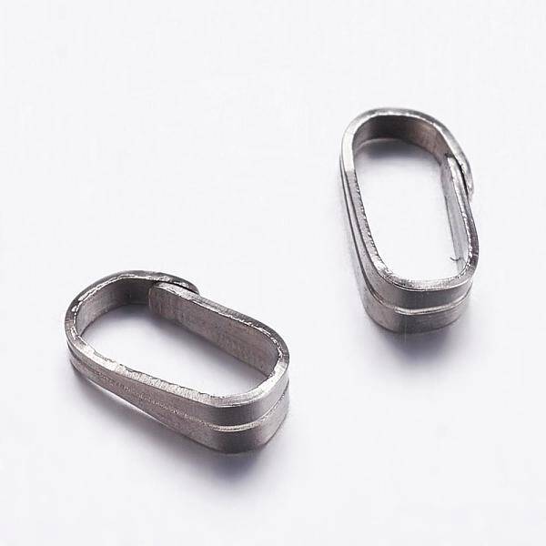 Tarnish Resistant 304 Stainless Steel Snap On Bails