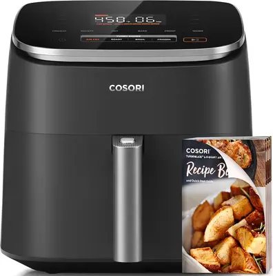 COSORI Air Fryer TurboBlaze 6-Qt Compact, 9 Functions, 5 Speeds, Healthy Ceramic Coating, Nontoxic, 95% Less Oil, Fast & Cris...