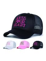 Letter Pattern Trucker Hat, Casual Outdoor Sports Hat for Men & Women, Fashion Accessories for Daily Wear