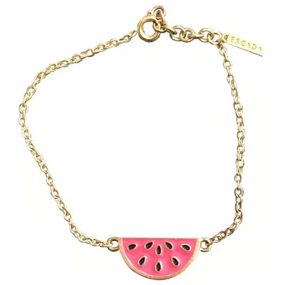 Escada, Summer Limited Edition - Sorbetto Rosso, Melone, Metal Bracelet, 11939595, 17 cm, Gold, Women