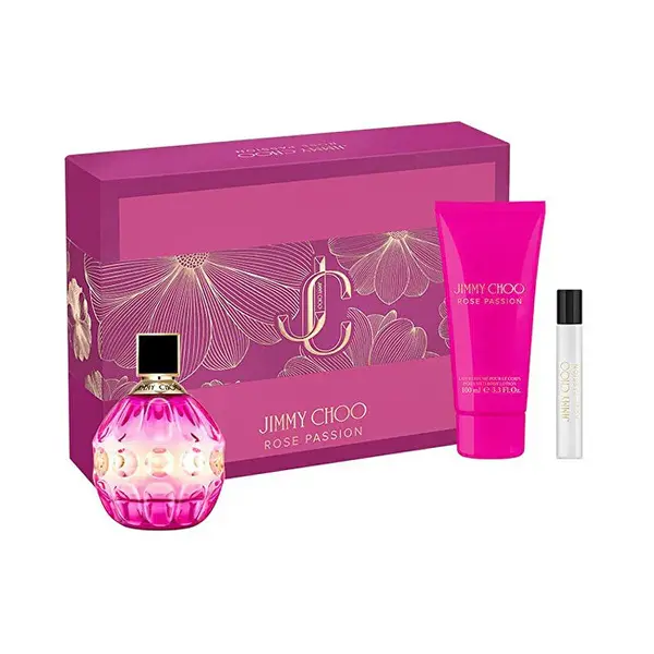 Jimmy Choo Rose Passion - Edp 100 Ml + Lozione Corpo 100 Ml + Edp 7,5 Ml