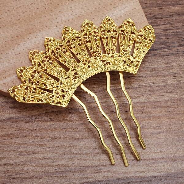 Brass Hair Comb Findings