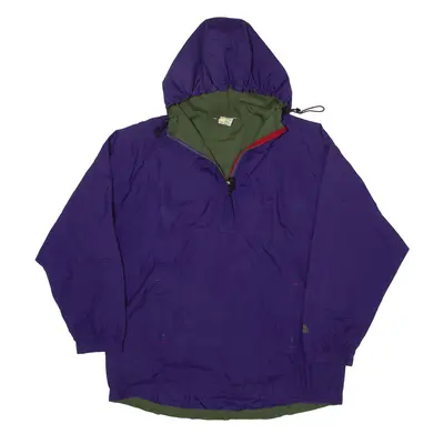 MOVING COMFORT 1/4 Zip Anorak Jacket Purple 80s Womens L