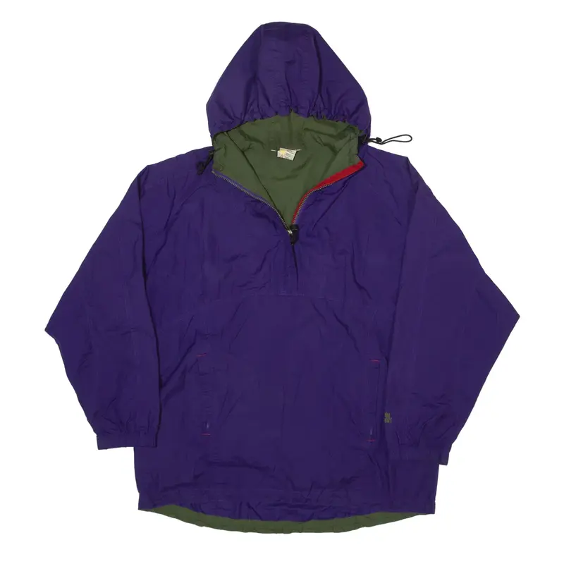 MOVING COMFORT 1/4 Zip Anorak Jacket Purple 80s Womens L