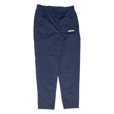 ADIDAS Mens Track Pants Blue Tapered L W30 L31