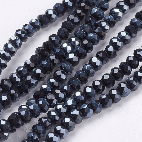 Electroplate Glass Bead Strands