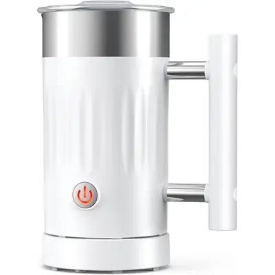 Rechargeable Self-Stirring Mug - 5 in 1 Electric Magnetic Milk Frother & Hot Chocolate Machine, Stainless Steel, Automatic Co...