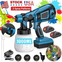 Cordless Paint Sprayer,1000ML High Power Electric Spray Paint Gun with Adjustable Spray Width Knob, Easy to Clean, for Home I...