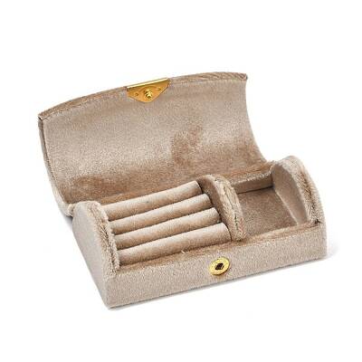 Arch Shaped Velvet Jewelry Set Storage Boxes