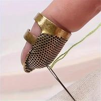 Finger Thimble, 1 Count Metal Fingertip Thimble for Sewing Embroidery Craft,  Household Items