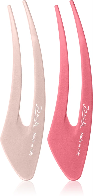 Janeke Pink Hair Clips 2X12.5cm