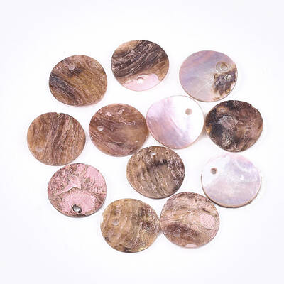 Spray Paint Natural Akoya Shell Pendants