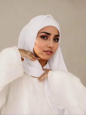 Women's Solid Color Khimar & Hijab Set, Modest Long Sleeve Open Front Abaya with Hijab, Islamic Clothing for Women