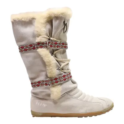 Snow Boots Grey Synthetic Womens UK 6