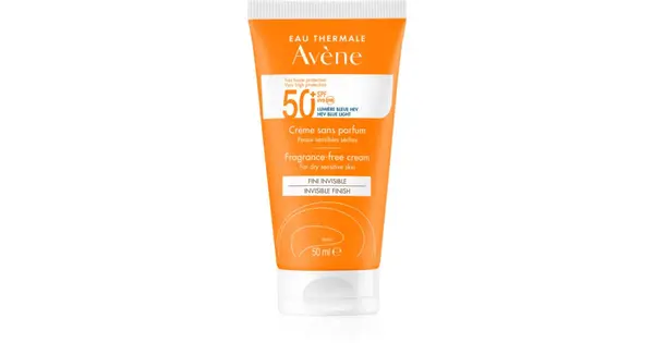 Avène Solar SPF50+ Fragrance-Free Cream Invisible Finish Very High Protection 50ml