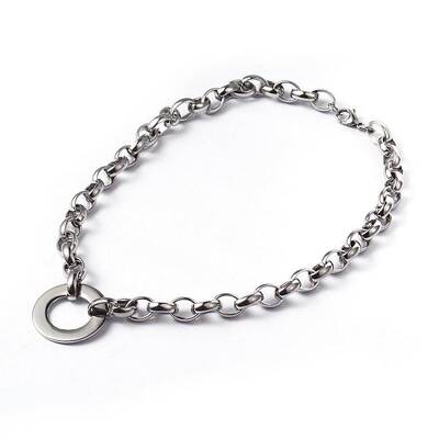 Non-Tarnish Ring 304 Stainless Steel Necklaces