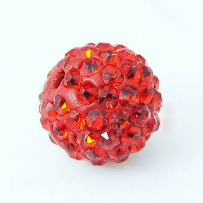 Polymer Clay Rhinestone Beads