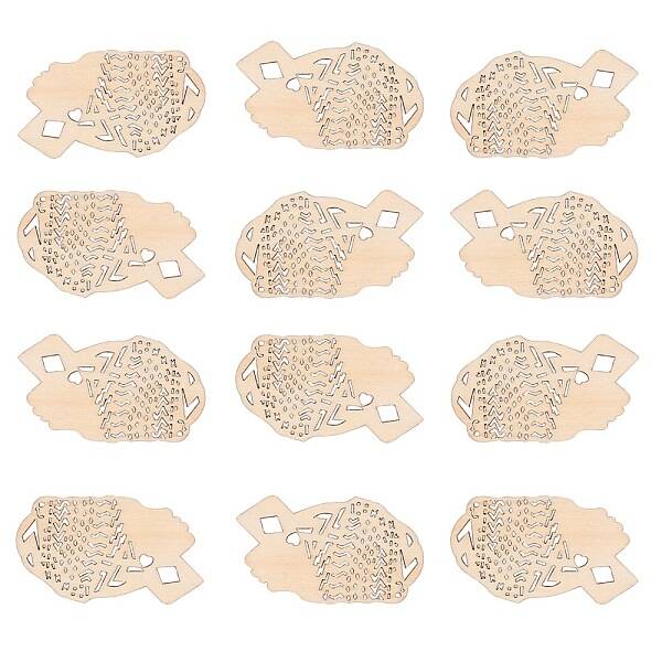 Undyed Wood Big Pendants