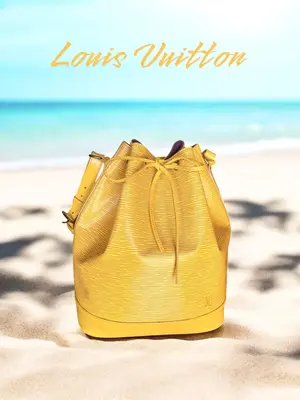 Pre-owned Louis Vuitton Leather Shoulder Bags Epi Noe Tassili Yellow Shoulder Bag