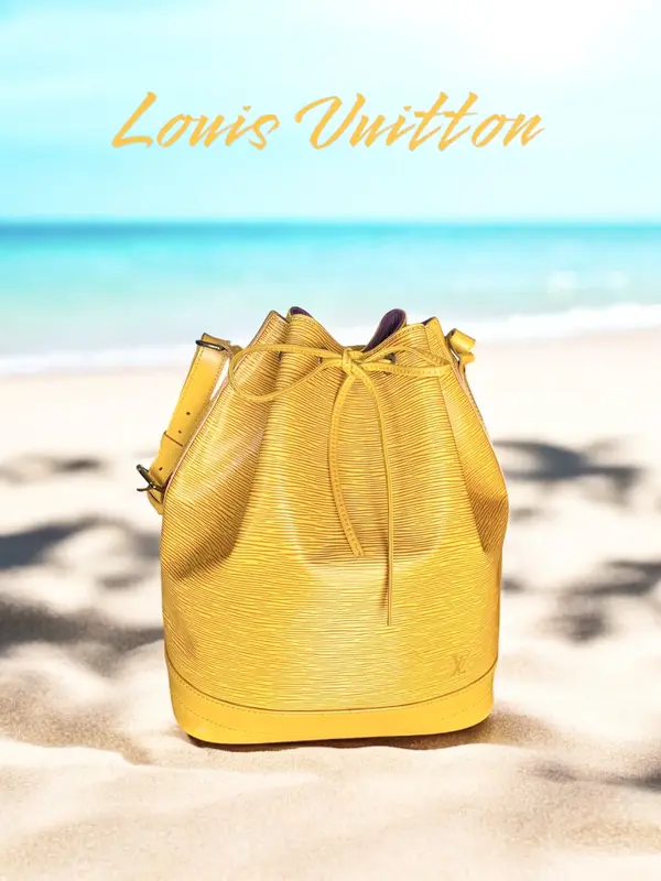 Pre-owned Louis Vuitton Leather Shoulder Bags Epi Noe Tassili Yellow Shoulder Bag