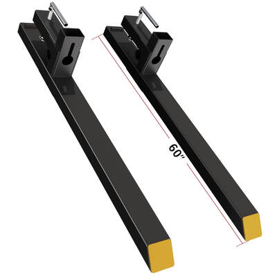 YITAMOTOR® 60 Inch Clamp on Pallet Forks, 4000lbs Capacity Heavy Duty Quick Attach Pallet Fork for Bucket Tractor Loader Ski...