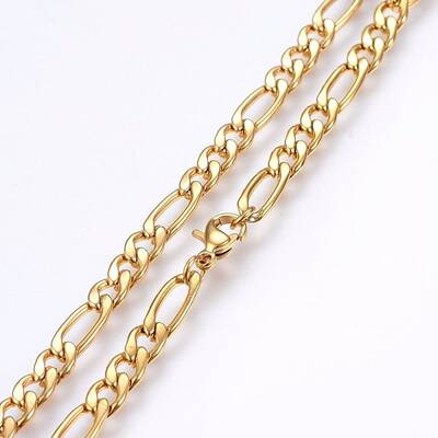 304 Stainless Steel Figaro Chain Necklaces